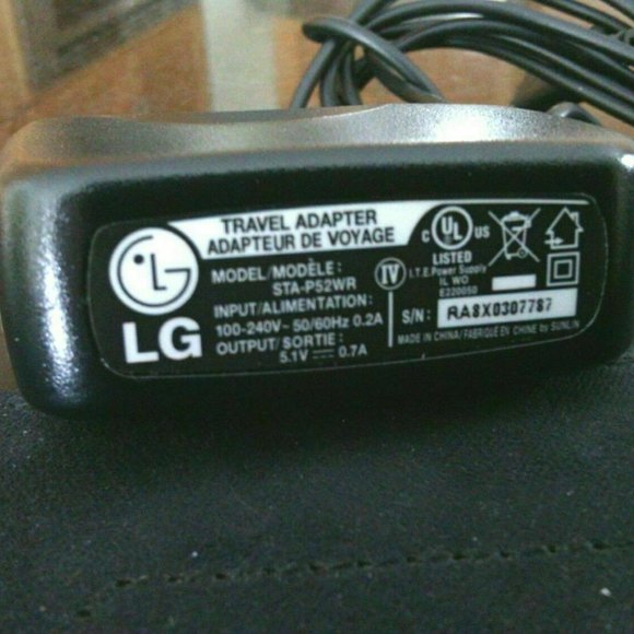 LG Travel Charger Mobile Phone STA-P52WR Plug Wall Adapter Cell Black Home Fit - Picture 12 of 16